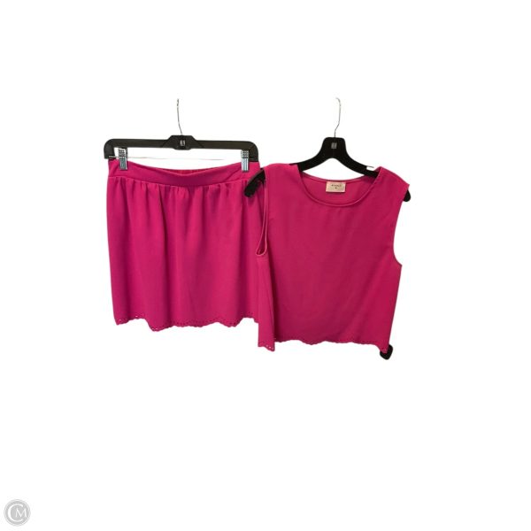 Skirt Set 2pc By Everly In Pink, Size: S Cheap