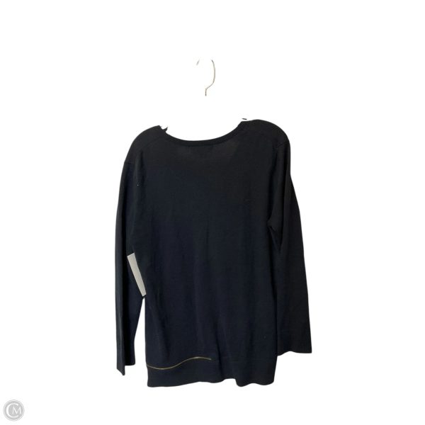Top Long Sleeve By Michael By Michael Kors In Navy, Size: L on Sale - Image 2