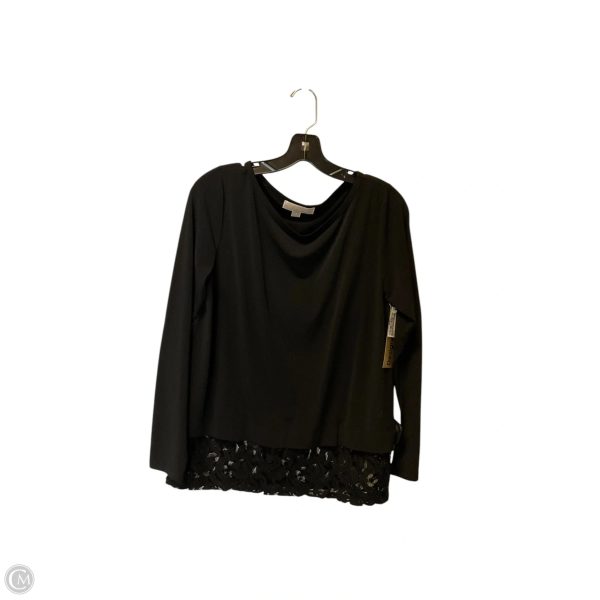 Top Long Sleeve By Michael By Michael Kors In Black, Size: M Cheap - Image 2