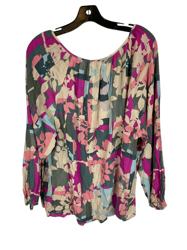 Top Long Sleeve By Andree By Unit In Multi-colored, Size: 2x Discount - Image 2