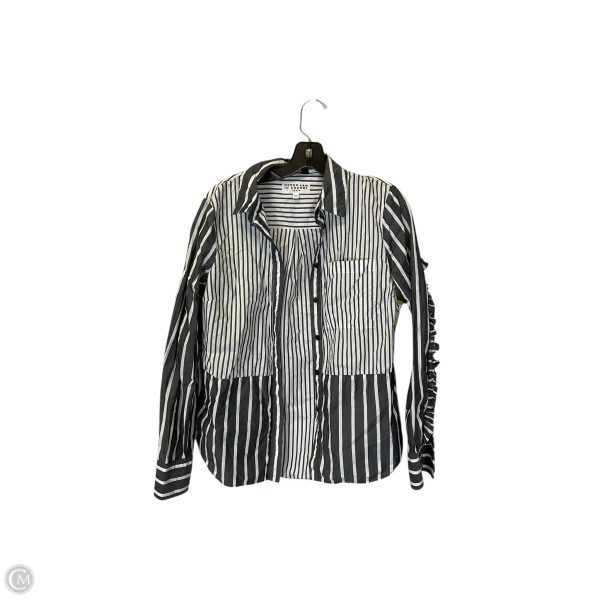 Top Long Sleeve Designer By Derek Lam In Striped Pattern, Size: M Online