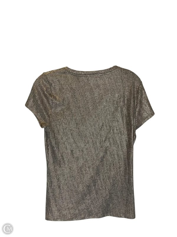 Top Short Sleeve By White House Black Market In Gold, Size: Xs For Cheap - Image 2