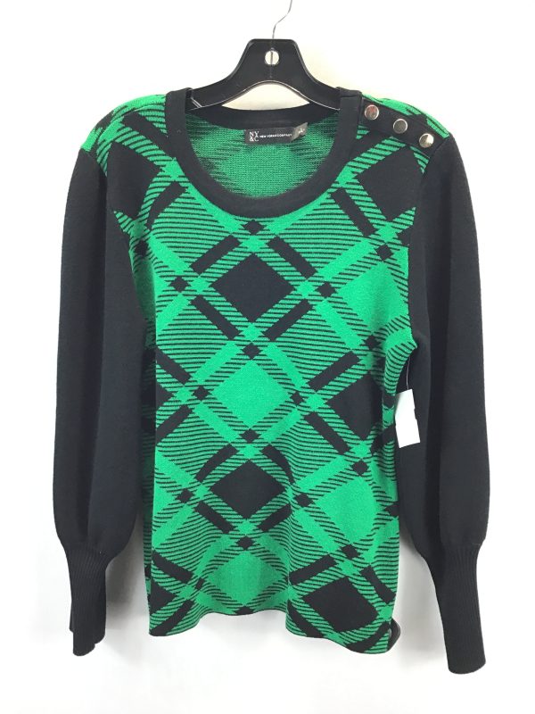 Sweater By New York And Co In Plaid Pattern, Size: L Cheap