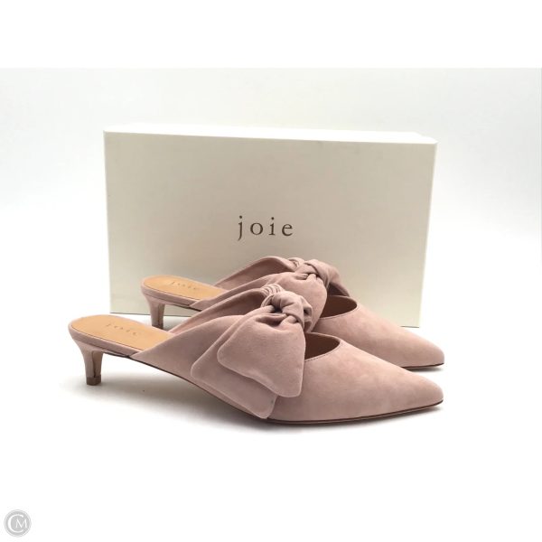 Sandals Heels Kitten By Joie In Peach, Size: 10 Online now