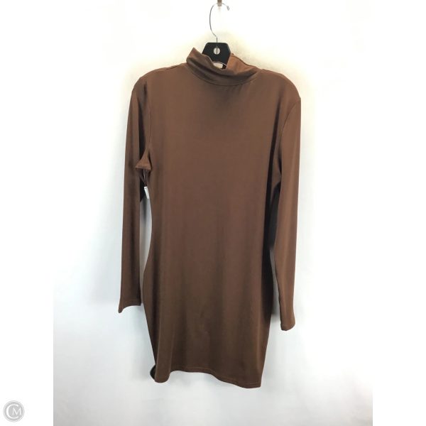 Dress Casual Short By Clothes Mentor In Brown, Size: L For Cheap - Image 2