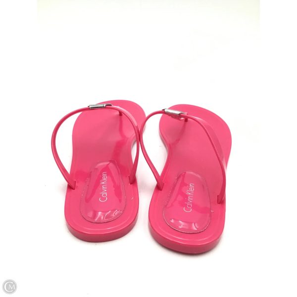 Sandals Flats By Calvin Klein In Pink, Size: 9 Supply - Image 4