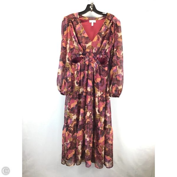 Dress Casual Maxi By Sofia By Sofia Vergara In Pink & Purple, Size: M For Discount