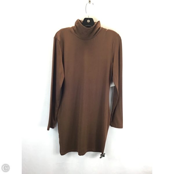 Dress Casual Short By Clothes Mentor In Brown, Size: L For Cheap