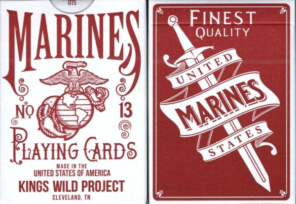 Marines Standard Playing Cards by Kings Wild Project Cheap